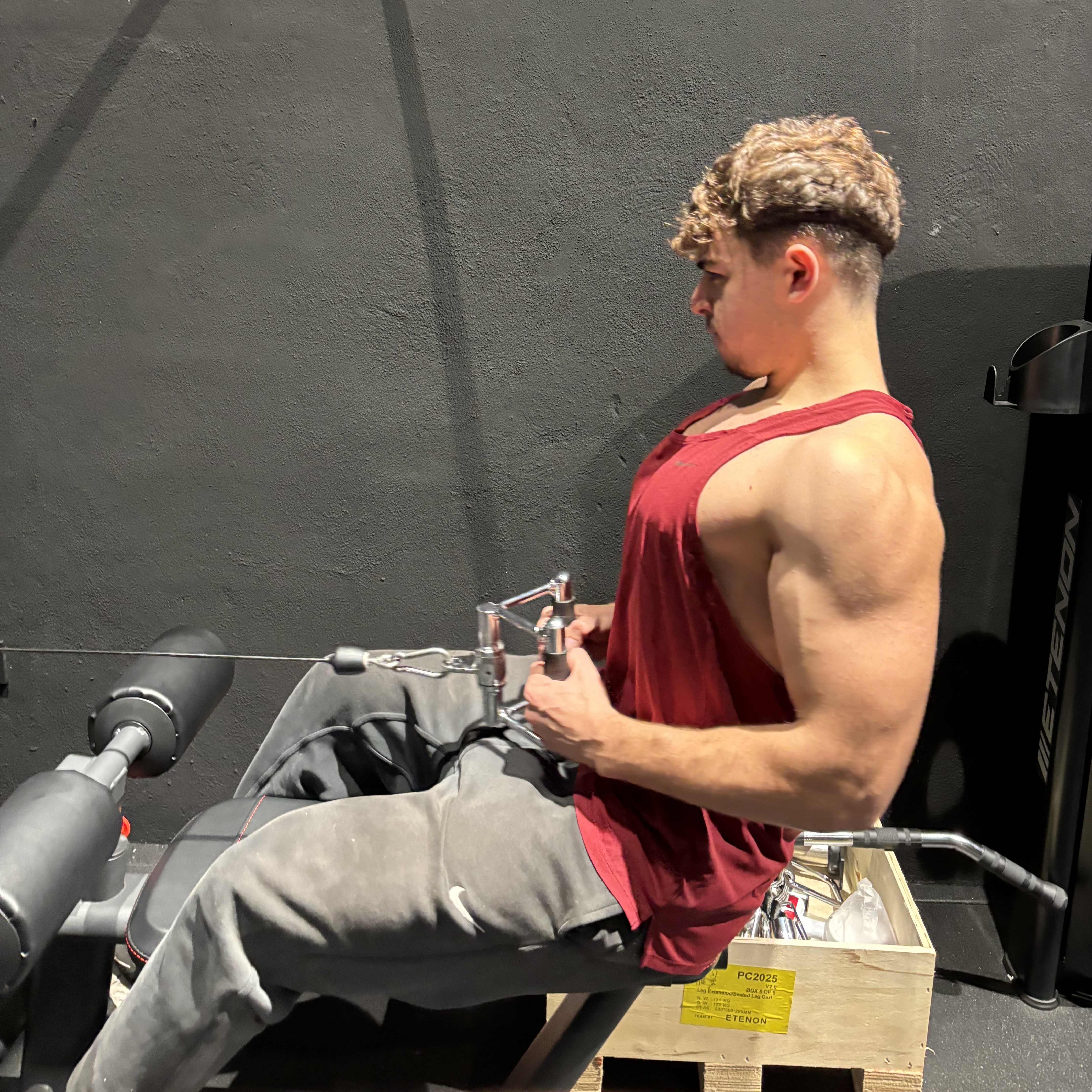 Guiem Ray&oacute; entrenando en Rayo Fitness Club